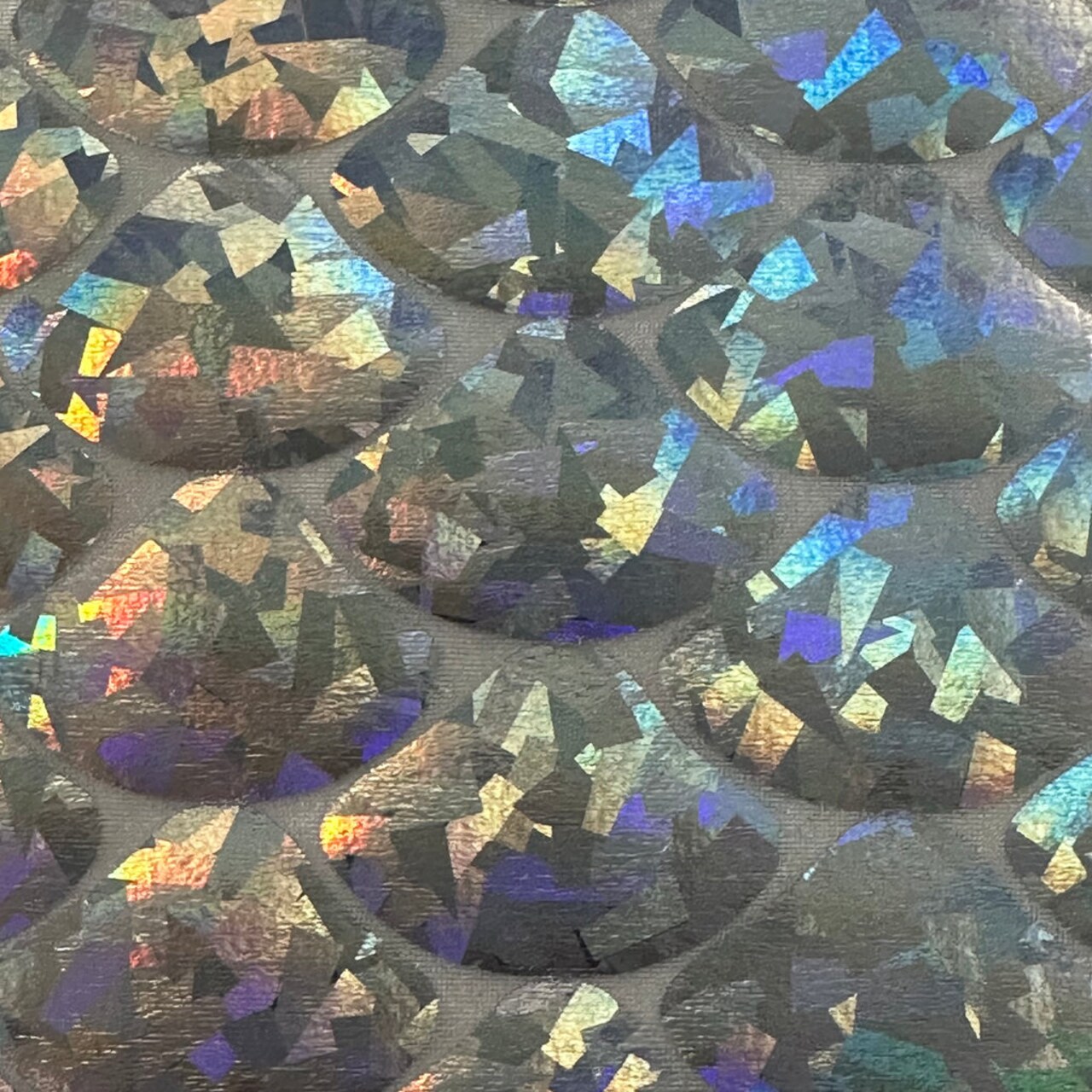 1 Yard Big Mermaid Shell Hologram Nylon Spandex Fabric 58/60 Inch Width